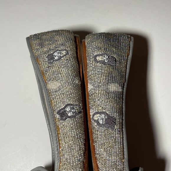 House of Harlow 1960 Beaded Leather Skull Flats - Women’s Size 36.5 - Picture 11 of 13